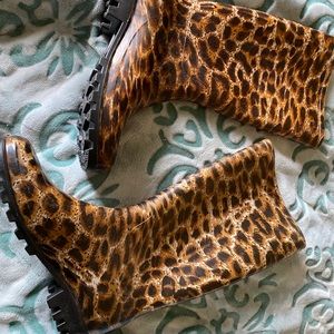 Cheetah Rain Boots